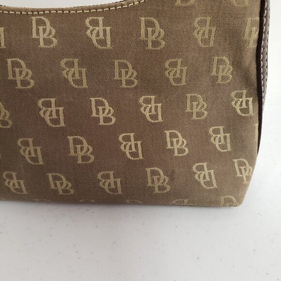 Dooney & Bourke Y2K Old Money Preppy Mini Shoulder Bag Baguette Monogram Logo - Picture 7 of 14
